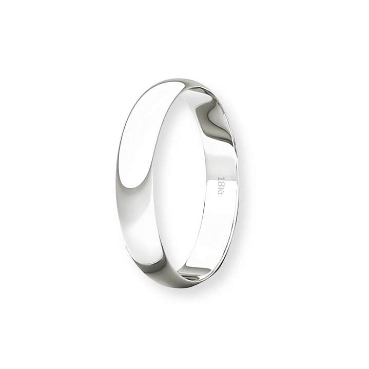 Argolla Matrimonio de Oro Blanco 18kt Inglés Bari de 3,0mm 1