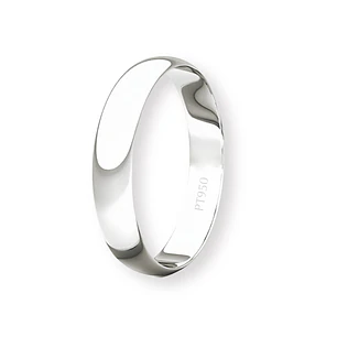 Argolla Matrimonio de Platino Inglés Bari de 3,0mm