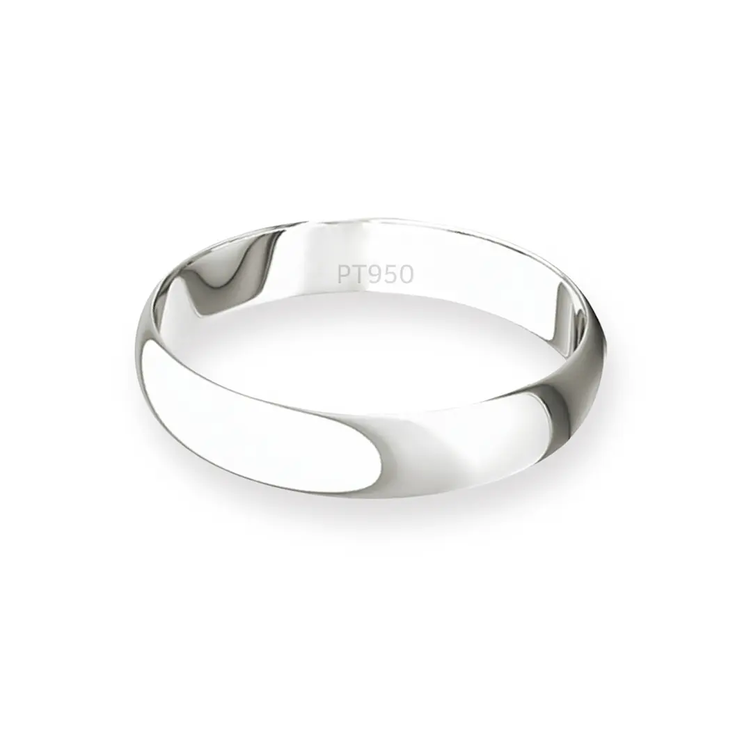 Argolla Matrimonio de Platino Inglés Bari de 3,0mm 2