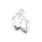 Par de Argollas de Platino 950 Modelo Ingles de 3,0mm Platino - Miniatura 3