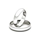Par de Argollas de Platino 950 Modelo Ingles de 3,0mm Platino - Miniatura 1