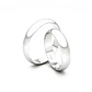 Par de Argollas de Platino 950 Modelo Ingles de 3,0mm Platino - Miniatura 3