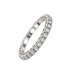 Anillo Oro Blanco 18kt Diamantes 57 Puntos Cadena Extendible - Miniatura 2