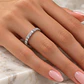 Anillo Oro Blanco 18kt Diamantes 57 Puntos Cadena Extendible - Miniatura 4