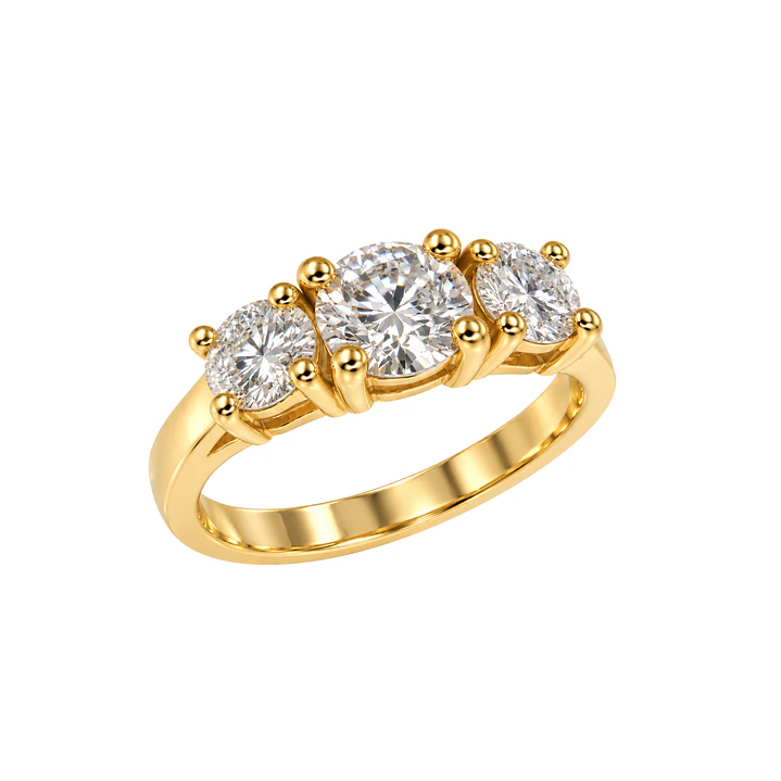 Anillo Compromiso Personalizado Oro Amarillo 18kt Diamante Mayor de 1,04 Quilates y 2 de 52 Puntos 3