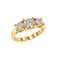 Anillo Compromiso Personalizado Oro Amarillo 18kt Diamante Mayor de 1,04 Quilates y 2 de 52 Puntos - Miniatura 3