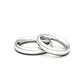 Par de Argollas de Oro 18kt Modelo Ingles Ergofit de 3,5mm Oro Blanco - Miniatura 2