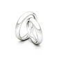 Par de Argollas de Oro 18kt Modelo Ingles Ergofit de 3,5mm Oro Blanco - Miniatura 3