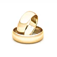 Par de Argollas de Oro 18kt Modelo Ingles de 5,0mm Oro Amarillo - Miniatura 1