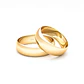 Par de Argollas de Oro 18kt Modelo Ingles de 5,0mm Oro Amarillo - Miniatura 3