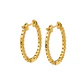 Aros Oro Amarillo 18kt Diamantes Argollas 1,59 Qts - Miniatura 3