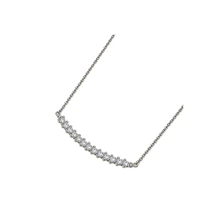 Collar Oro Blanco 18kt Diamantes 18Pts