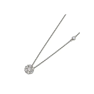 Collar Oro Blanco 18kt Diamantes 34Pts Total