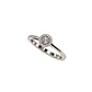 Anillo Plata Esterlina 925 Circón Botón Plata - Miniatura 1
