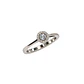Anillo Plata Esterlina 925 Circón Botón Plata - Miniatura 2