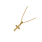 Colgante de Oro Amarillo 14kt Cruz Pequeña - Miniatura 2