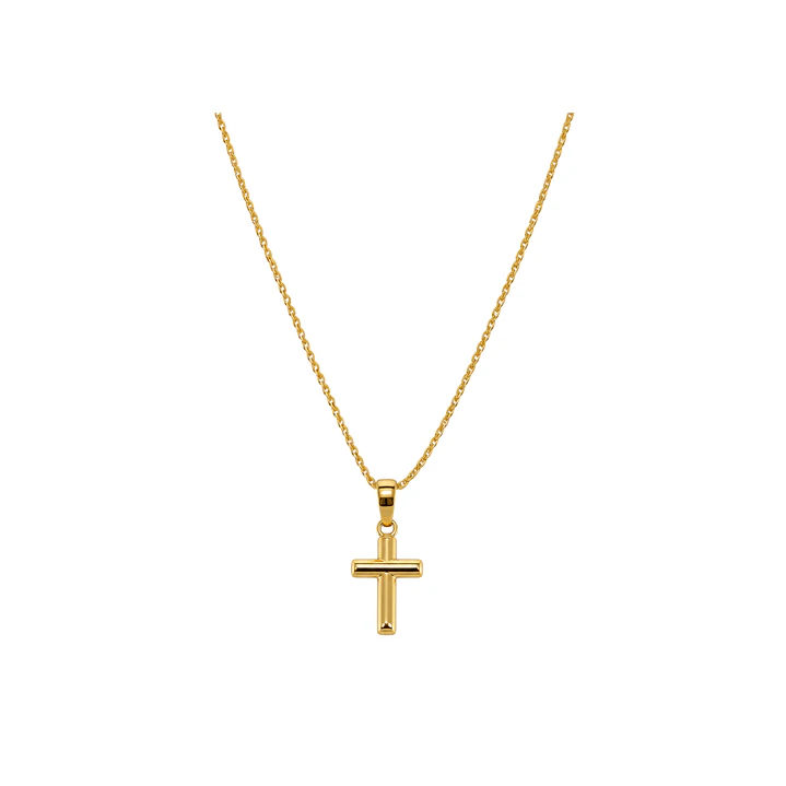 Colgante de Oro Amarillo 14kt Cruz Pequeña 3