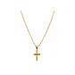 Colgante de Oro Amarillo 14kt Cruz Pequeña - Miniatura 3