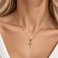 Colgante de Oro Amarillo 14kt Cruz Pequeña - Miniatura 4