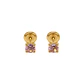 Aros de Oro Amarillo 9kt Rosa Francia 3,5mm - Miniatura 3
