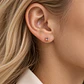 Aros de Oro Amarillo 9kt Rosa Francia 3,5mm - Miniatura 4