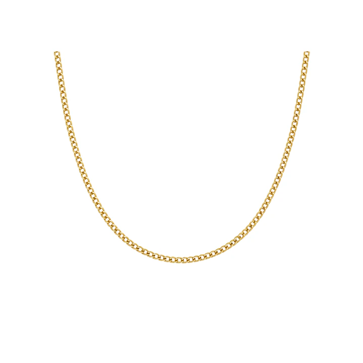 Cadena de Oro Amarillo 18kt Groumet Eslabon Pequeño 2
