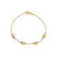 Pulsera de Oro Amarillo 18kt Ovalos Intercalados - Miniatura 1