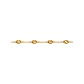 Pulsera de Oro Amarillo 18kt Ovalos Intercalados - Miniatura 2