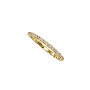 Anillo de Oro Amarillo 18kt Cintillo Circon Fino