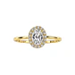 Anillo de Oro Amarillo 18kt Circon Central Boton - Miniatura 3