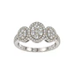 Anillo Compromiso Trio Diamantes 73 Puntos Brillantes - Miniatura 3
