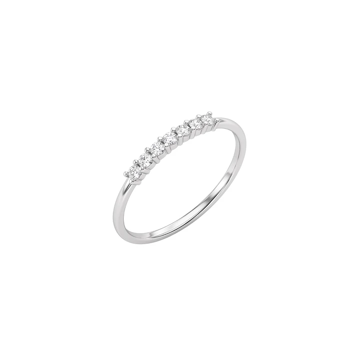 Anillo Oro Blanco 18kt Diamantes 11Pts 1