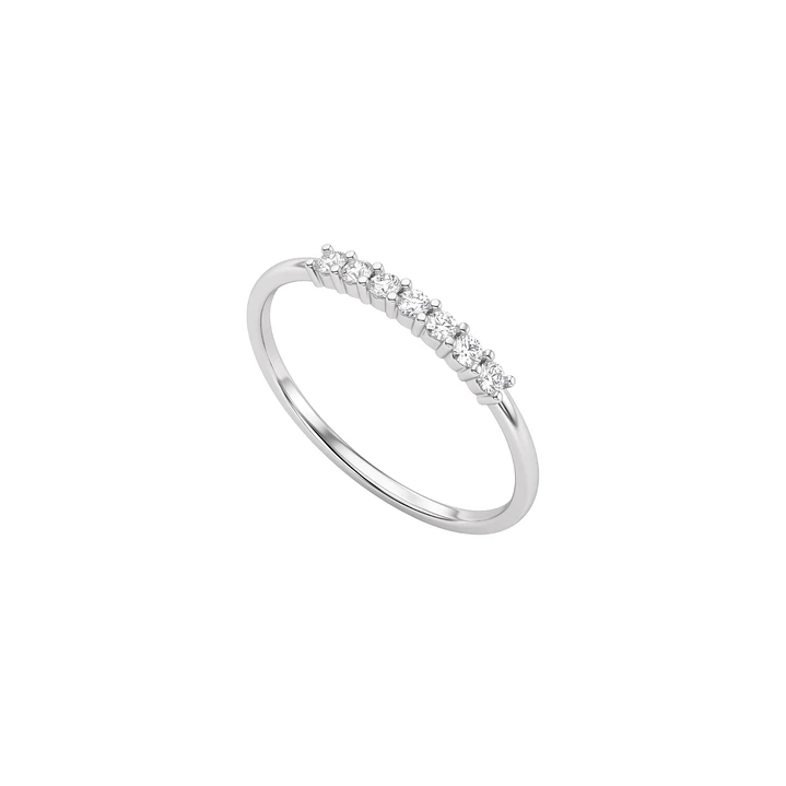 Anillo Oro Blanco 18kt Diamantes 11Pts 2
