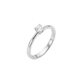 Anillo Oro Blanco 18kt Diamantes 7 Pts