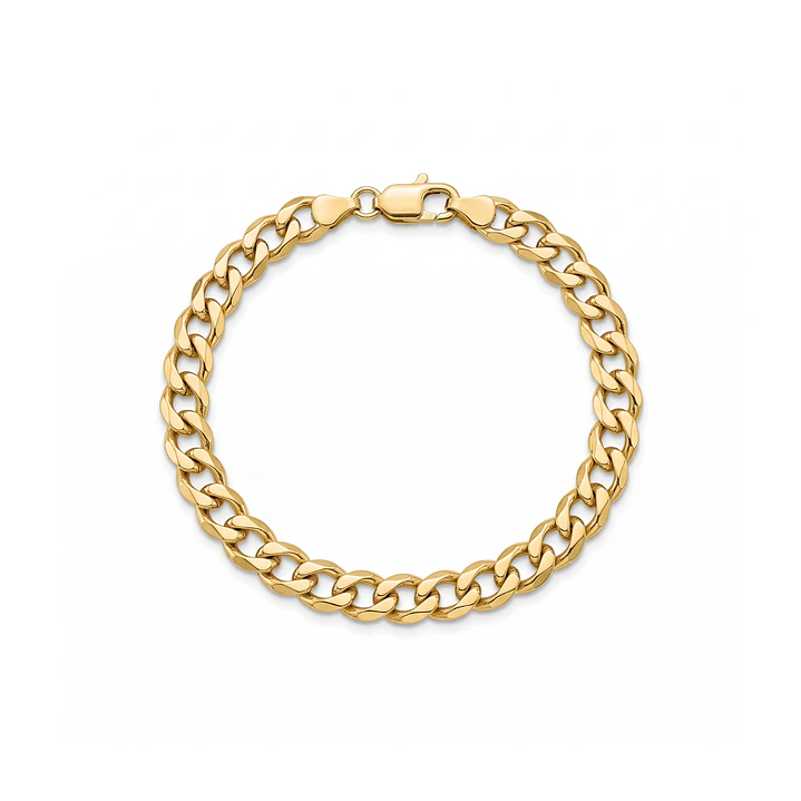 Pulsera de Oro Amarillo 18kt Groumet Ligera 1