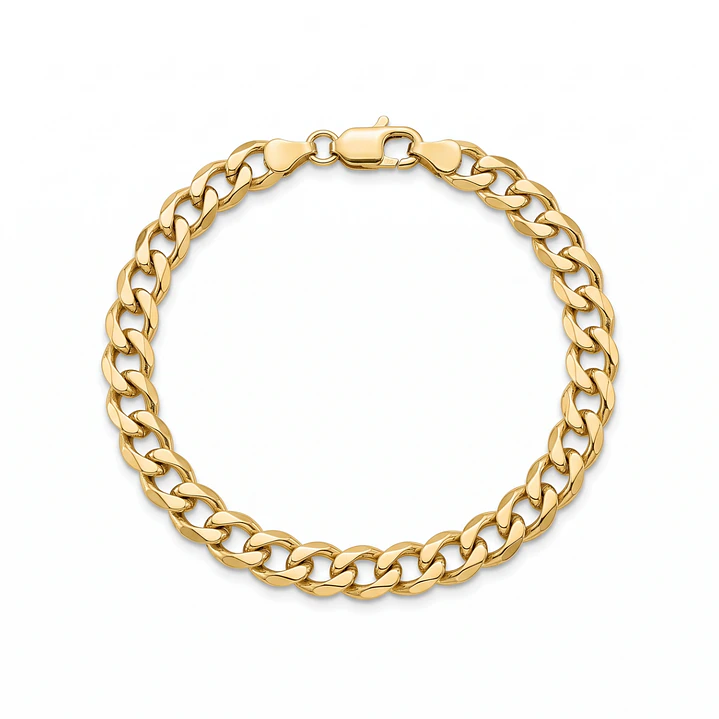 Pulsera de Oro Amarillo 18kt Groumet Ligera 2