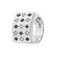 Anillo Oro Blanco 18kt Modelo Prinsa 7 Diamantes 2pts y 8 Zafiros 2pts - Miniatura 1