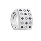 Anillo Oro Blanco 18kt Modelo Prinsa 7 Diamantes 2pts y 8 Zafiros 2pts - Miniatura 2