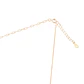 Collar Revestido en Oro 18kt Corazón Candado Circonita - Miniatura 3