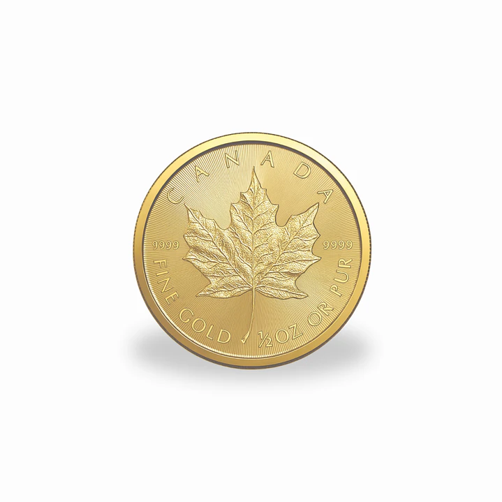 Moneda de Oro Canadiense GML 1/2 OZ Elizabeth II 2