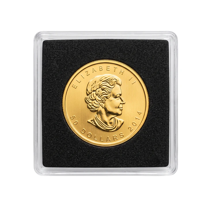 Moneda de Oro Canadiense GML 1 OZ Elizabeth II año 2014 3