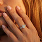 Anillo de Oro 18kt con Diamantes 46 Pts Total - Miniatura 4