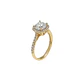 Anillo Oro Amarillo 18kt Circonita Central 6X6MM - Miniatura 1