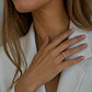 Anillo Oro Amarillo 18kt Medio Riel Circonita - Miniatura 4