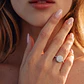 Anillo Oro Blanco 18kt Diamantes 1,74 Qts Halo - Miniatura 4