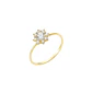 Anillo Oro Amarillo 14kt Copo de Nieve Circonita - Miniatura 1