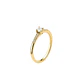Anillo Oro Amarillo 18kt Circonita-Central 3MM - Miniatura 1