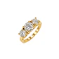 Anillo Compromiso Personalizado Oro Amarillo 18kt Diamante Mayor de 1,04 Quilates y 2 de 52 Puntos - Miniatura 1
