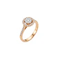 Anillo Oro Rosado 18kt Diamantes 57 Pts - Miniatura 1