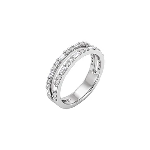 Anillo Oro Blanco 18kt Diamantes 49 Pts